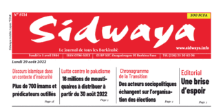 Une Sidwaya du 29-08-2022