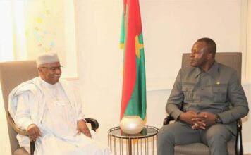 New York : Le président du Faso échange avec Umaru Sissoco EMBALO, le président en exercice de la CEDEAO