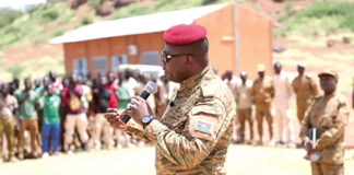 Attaque à Gaskindé : le Président Damiba remonte le moral de la troupe à Djibo