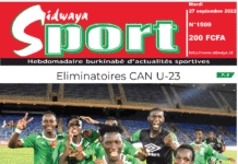 Une Sidwaya Sport du 27-09-2022