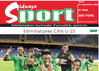 Une Sidwaya Sport du 27-09-2022
