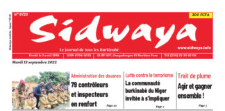 Une Sidwaya du 13/09/2022