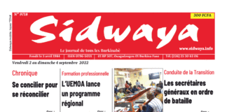 Une Sidwaya du 02 au 04-09-2022