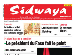 Une Sidwaya du 05/09/2022