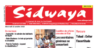 Une Sidwaya du 12-10-2022