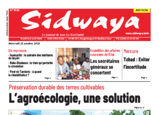 Une Sidwaya du 12-10-2022