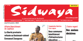 Une sidwaya du 13-10-2022