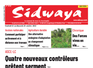 Une Sidwaya du 14 au 16-10-2022