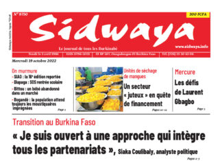 Une Sidwaya du 19/10/2022