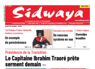 Une Sidwaya du 20-10-2022