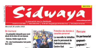 Une Sidwaya du 26/10/2022