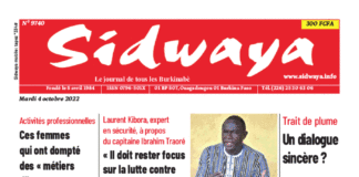 Une Sidwaya du 04-10-2022
