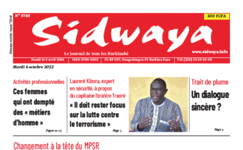 Une Sidwaya du 04-10-2022