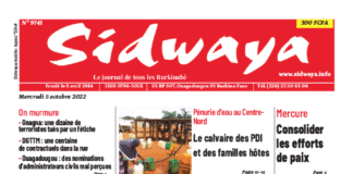 Une Sidwaya du 05-10-2022