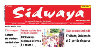 Une Sidwaya 06/10/2022