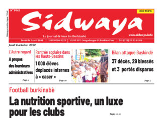 Une Sidwaya 06/10/2022