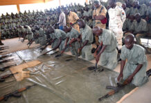 Service national pour le développement : plus de 1 650 stagiaires à l’école de la discipline militaire
