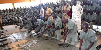 Service national pour le développement : plus de 1 650 stagiaires à l’école de la discipline militaire