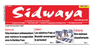 Une Sidwaya du 28-11-2022