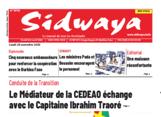 Une Sidwaya du 28-11-2022