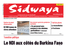 Une Sidwaya du 29-11-2022