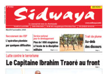Une Sidwaya du 8/11/2022