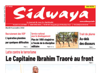 Une Sidwaya du 8/11/2022