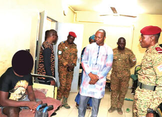 Lutte contre le terrorisme : le président de l’ALT réconforte les blessés