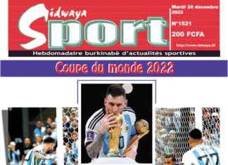 Une Sidwaya Sport du 20-12-2022
