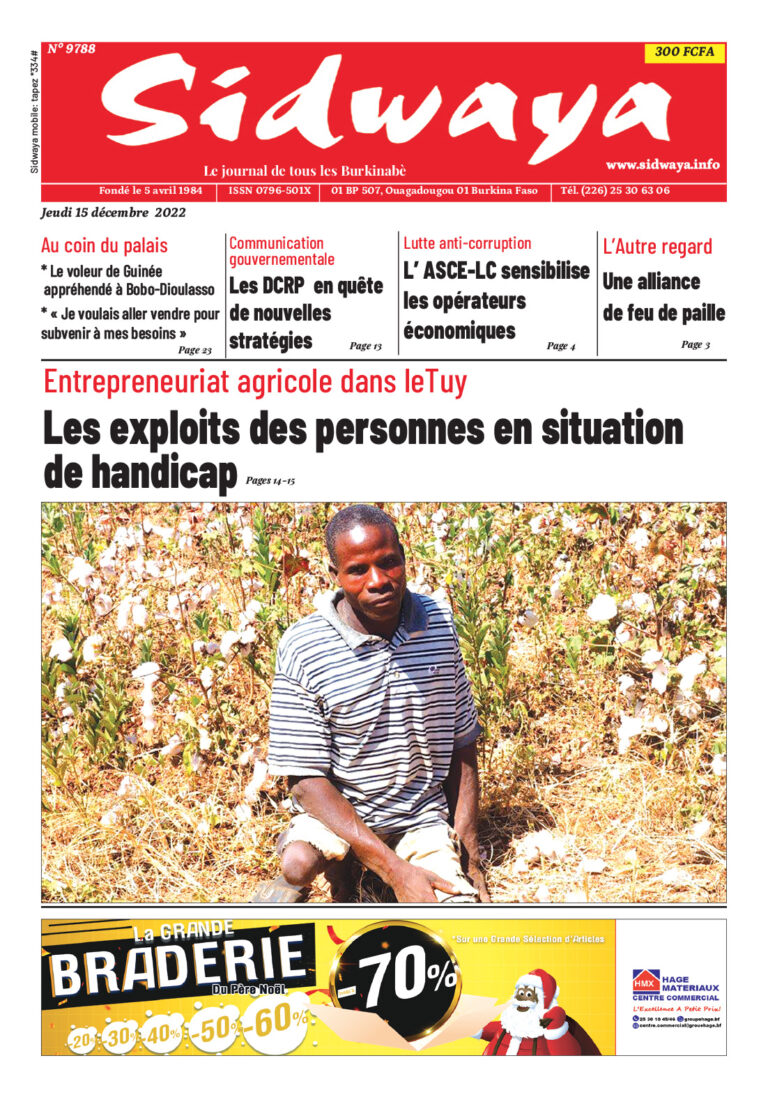 Une du 15/12/2022