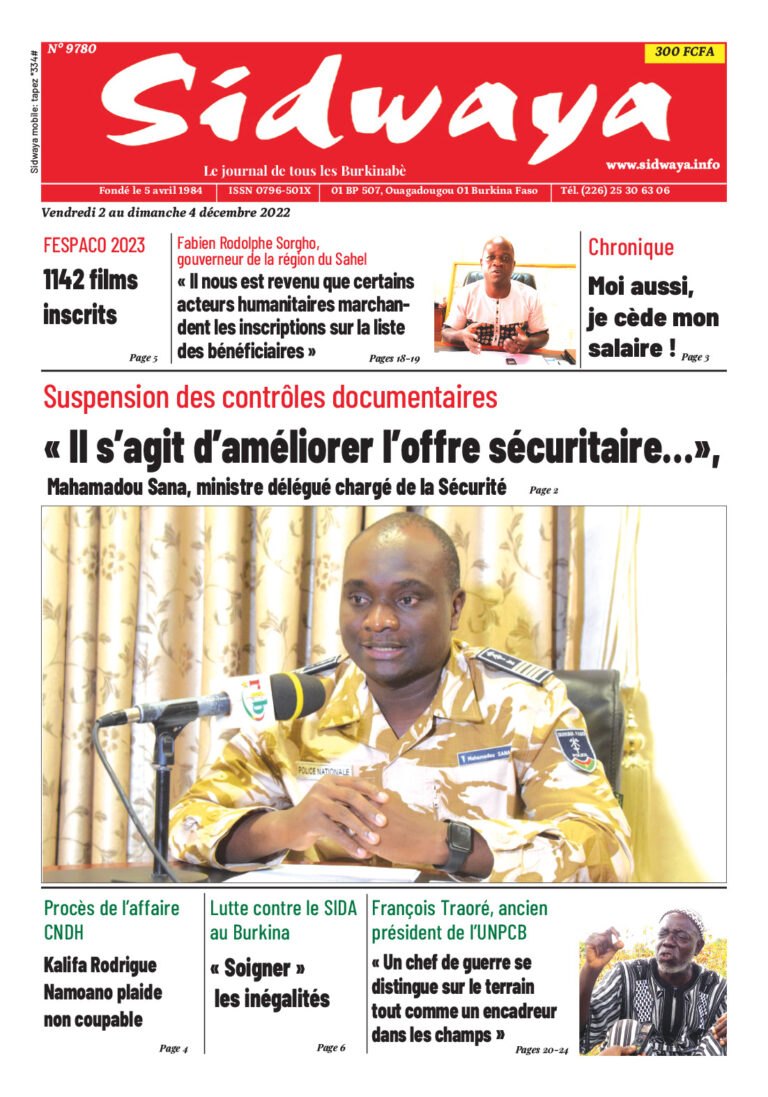 Une du 2/12/2022