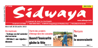 Une Sidwaya du 28-12-2022