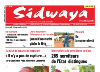 Une Sidwaya du 28-12-2022