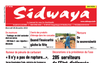 Une Sidwaya du 28-12-2022