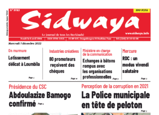 Une Sidwaya du 07-12-2022