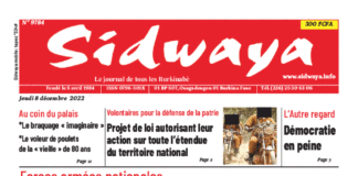 Une Sidwaya du 08-12-2022
