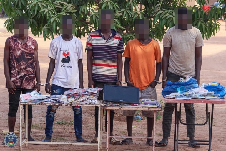 Ouagadougou : commissariat de police de Boulmiougou appréhende deux réseaux de présumés délinquants