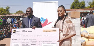 Fondation EBOMAF : 101 tonnes de vivres et 10 millions F CFA pour les PDI de Dédougou