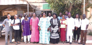 Nous a rendu visite : la présidente de la CIL aux Editions Sidwaya