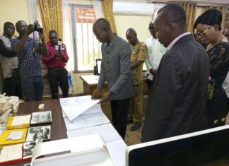 Le Président du Conseil Supérieur de la Communication, Abdoulazize Bamogo aux Editions Sidwaya