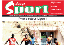 Une Sidwaya Sport du 10-01-2023