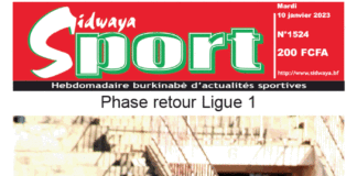 Une Sidwaya Sport du 10-01-2023
