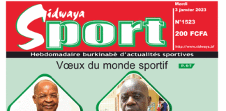 Une Sidwaya Sport du 03-01-2023