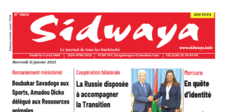 Une Sidwaya du 11-01-2023