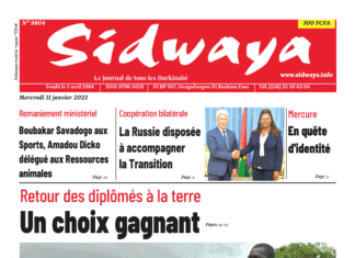 Une Sidwaya du 11-01-2023