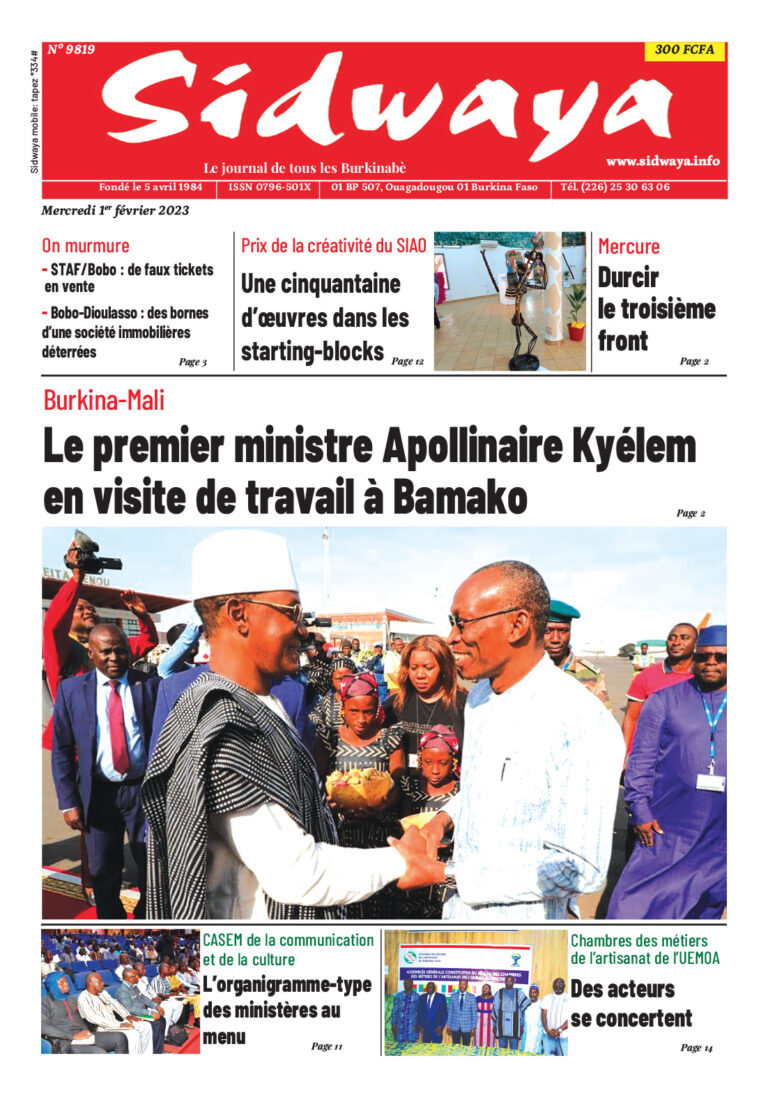 Une du 01/02/2023