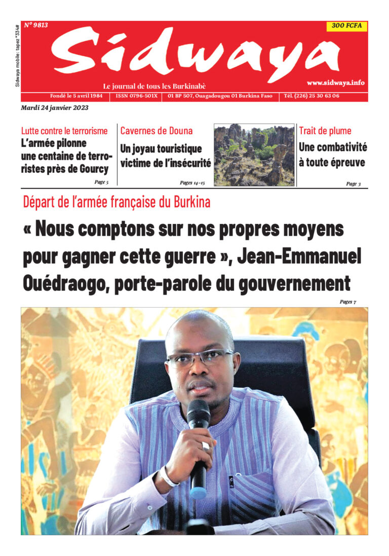 Une du 24/01/2023