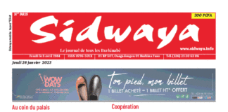 Une Sidwaya du 26-01-2023