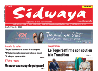 Une Sidwaya du 26-01-2023