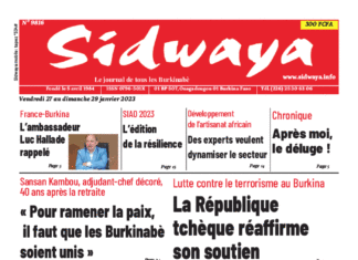 Une Sidwaya du 27 au 29-01-2023